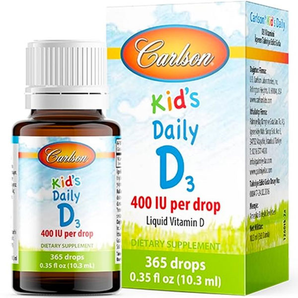 Carlson Kids Daily D3 Drops Damla 10.3 ML