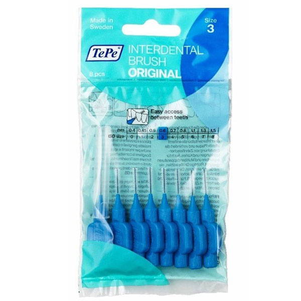 Hill Interface Brush Blue 0.6 Mm 8 Pack