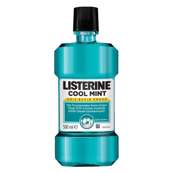 Listerine Cool Mint Mouthwash 500 мл Полоскание для рта со вкусом мяты