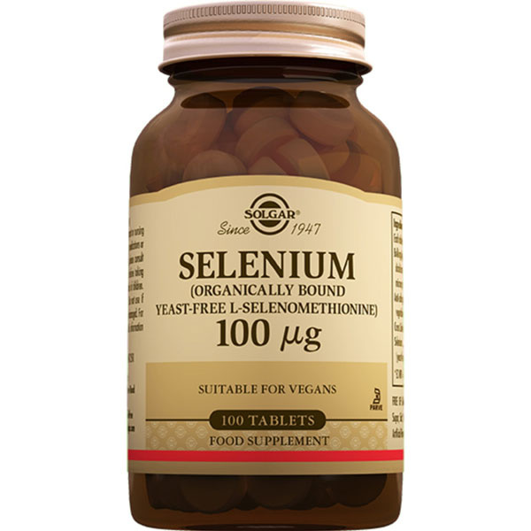 Solgar Selenium 100 mcg 100 Tablets Selenium Supplement