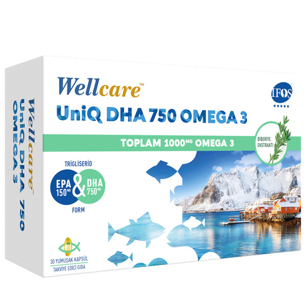 Wellcare Uniq 750 Omega 3 30 капсул