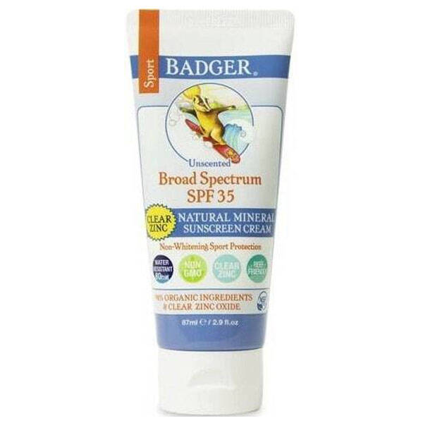 Badger Balm Unscented Clear Zinc Spf 35 Sport Sunscreen 87 ML Mineralli Güneş Kremi