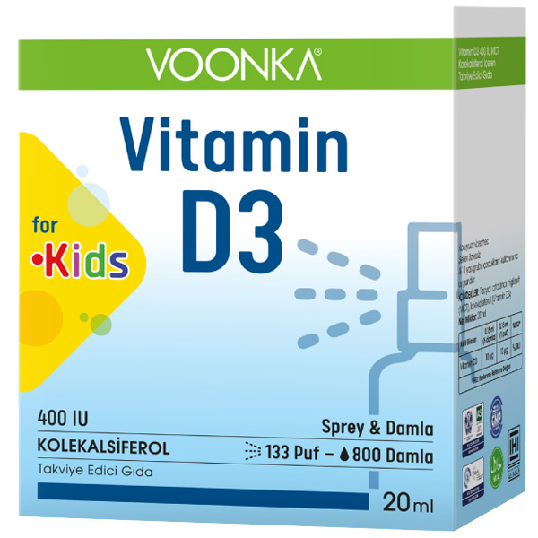 ВУНКА Витамин Д3 Детский спрей 20 мл Витамин Д3 для детей