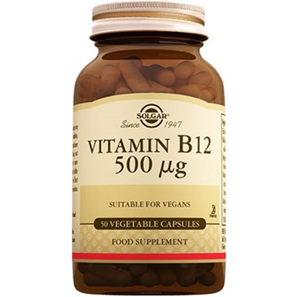 Solgar Vitamin B12 500 Mcg 50 Tablets