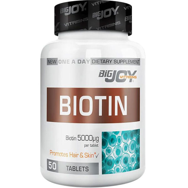 Bigjoy Biotin 5000 Mcg 50 таблеток