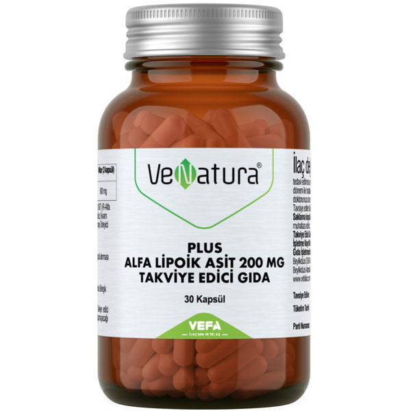 Venatura Plus Альфа-липоевая кислота 200 MG 30 капсул Пищевая добавка