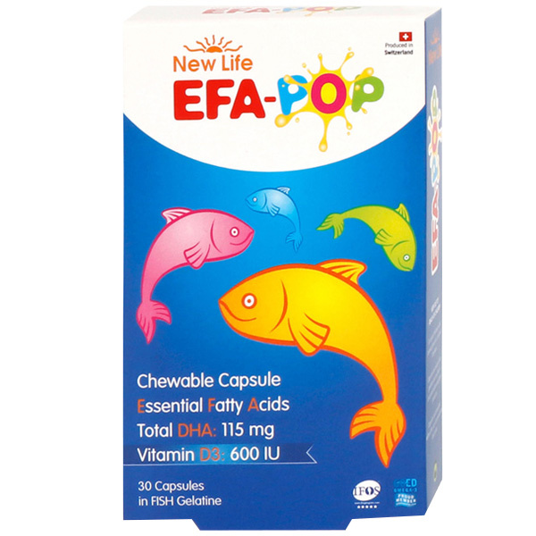 New Life Efa Pop Chewable Fish Oil 30 капсул