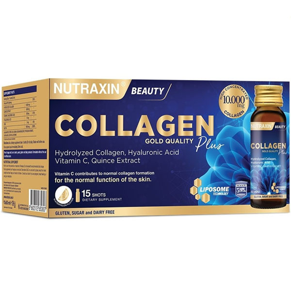 Nutraxin Gold Collagen Plus 15x50 ML Shot Fish Collagen