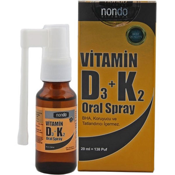 Nondo Витамин D3K2 спрей 20 мл