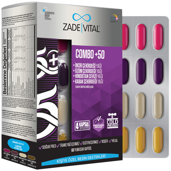Zade Vital Combo +50 60 мягких капсул