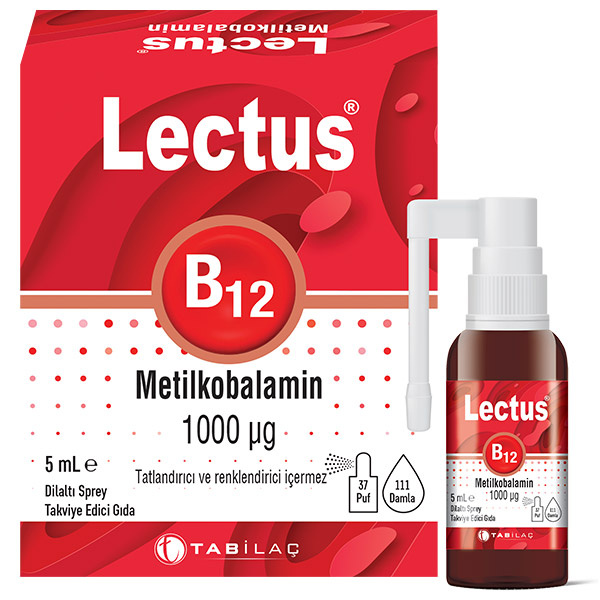 Лектус Метилкобаламин B12 сублингвальный спрей 5 мл