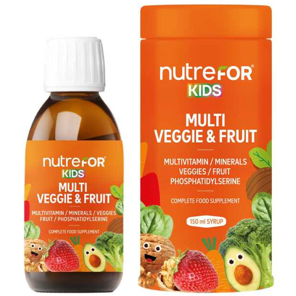 Nutrefor Kids Multi Veggie Fruit Syrup 150 ML фосфатидилсерин