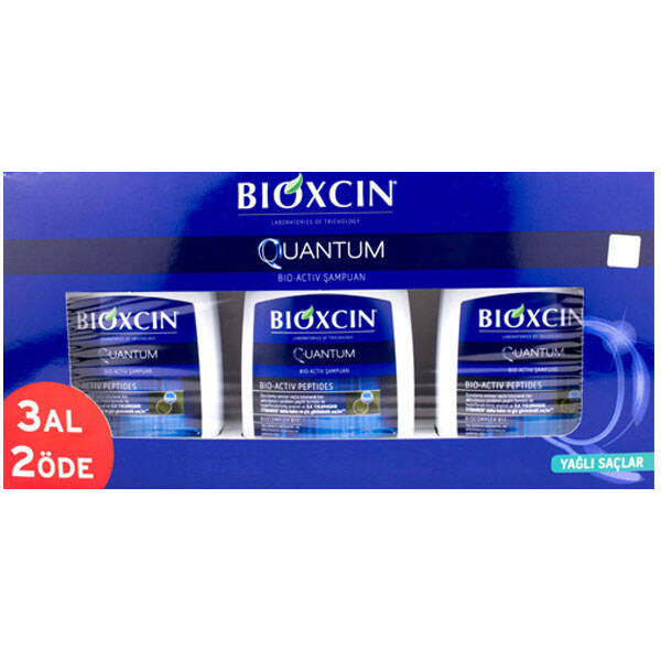 Bioxcin Quantum 3 BUY 2 PAY For Oily Hair Shampoo 300 ml Anti-Shedding ShampooBioxcin Quantum 3 BUY 2 PAY For Oily Hair Shampoo 300 ml