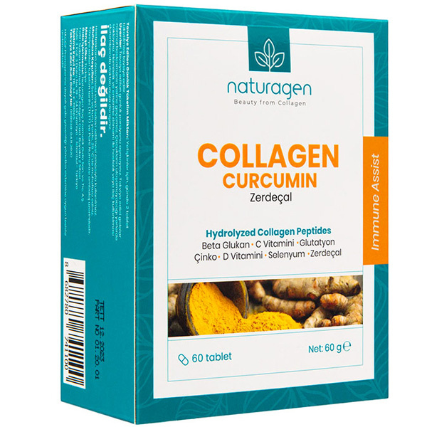 Naturagen Collagen Curcumin Immune Assist 60 Tablets Collagen Supplement