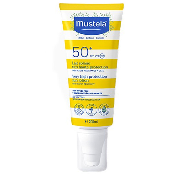 Mustela Very High Protection Sun Lotion Spf 50 200 ML Детский солнцезащитный крем