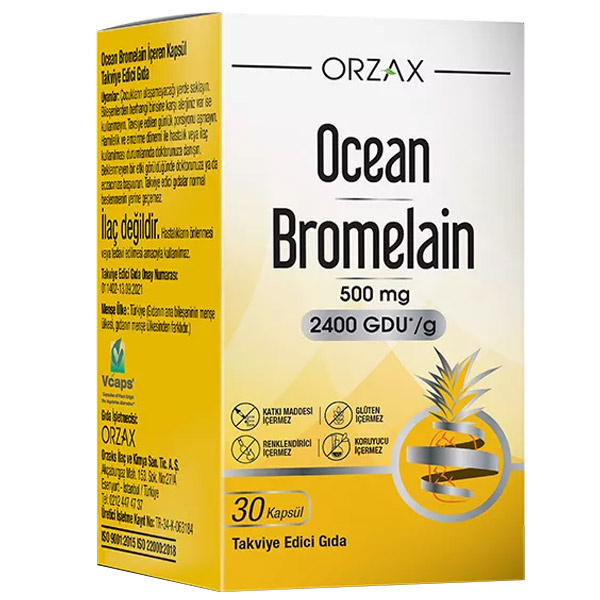 Orzax Ocean Bromelain 30 капсул
