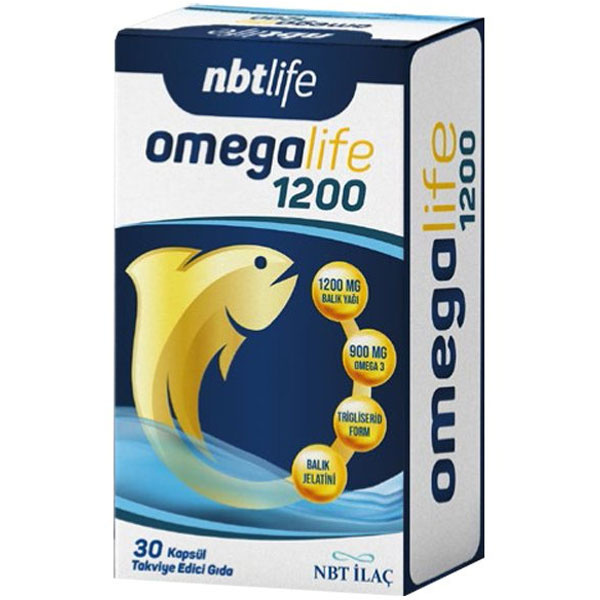 NBT Life Omegalife 1200 мг 30 капсул