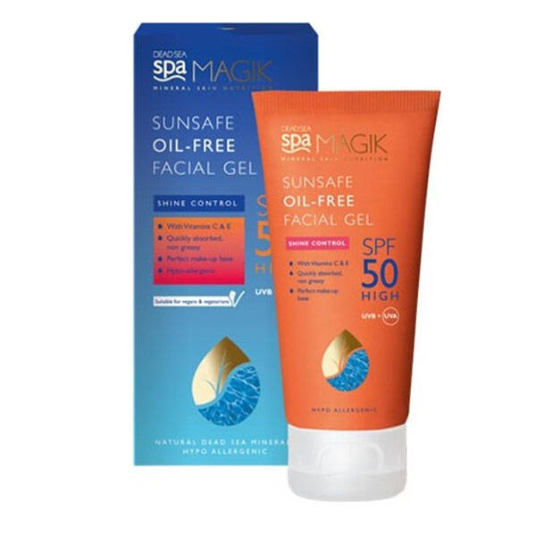 Dead Sea Spa Magik Sunsafe Oil Free Facial Gel Spf 50 50 ML Oil Free Sunscreen