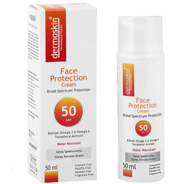 Dermoskin Face Protection Cream Spf 50 50 ML Солнцезащитный крем на водной основе