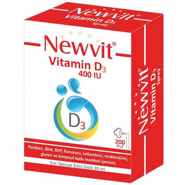 Ньювит Витамин D3 спрей-капли 400 МЕ 30 МЛ