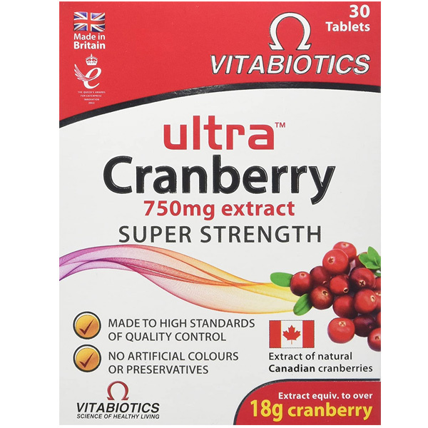 Vitabiotics Ultra Cranberry 30 таблеток