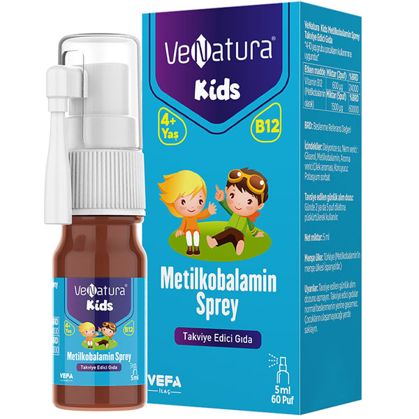 Venatura Kids Метилкобаламин спрей 5 мл Пищевая добавка для детей
