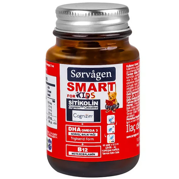 Sorvagen Smart Kids Цитиколин DHA Дополнительное питание 0,5 мл x 60 шт.