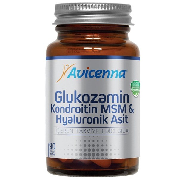 Авиценна Глюкозамин Хондроитин МСМ и гиалуроновая кислота 90 таблеток