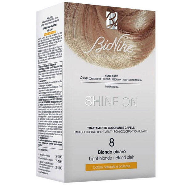 Bionike Shine On Hair Colouring Kit Light Blonde No 8