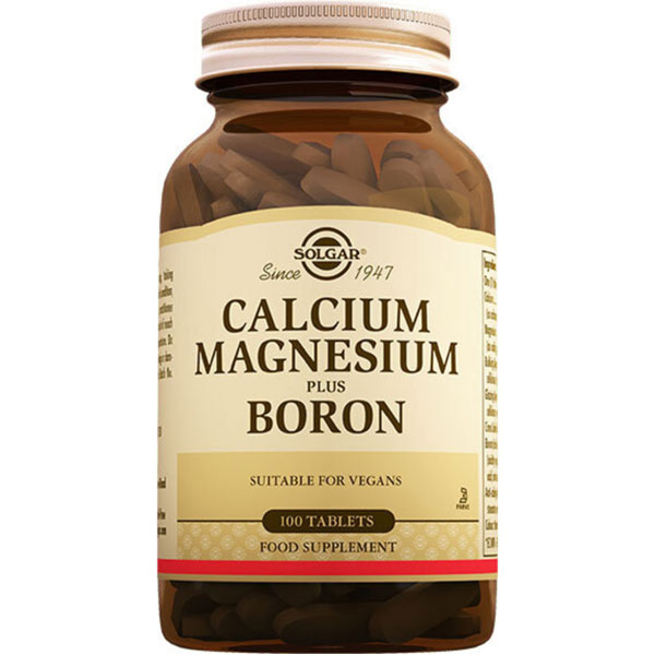 Solgar Calcium Magnesium Plus Boron 100 Tablets Calcium Supplement