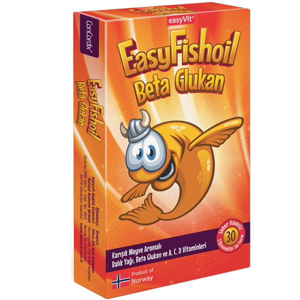 Рыбий жир Easy Fishoil Beta Glucan Chewable 30 Gel Form
