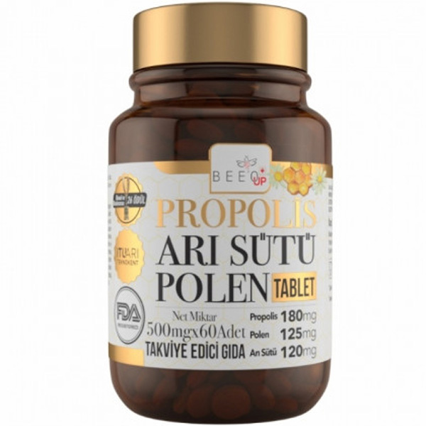 Beeo Up Propolis Royal Jelly Pollen Adult 60 Tablets