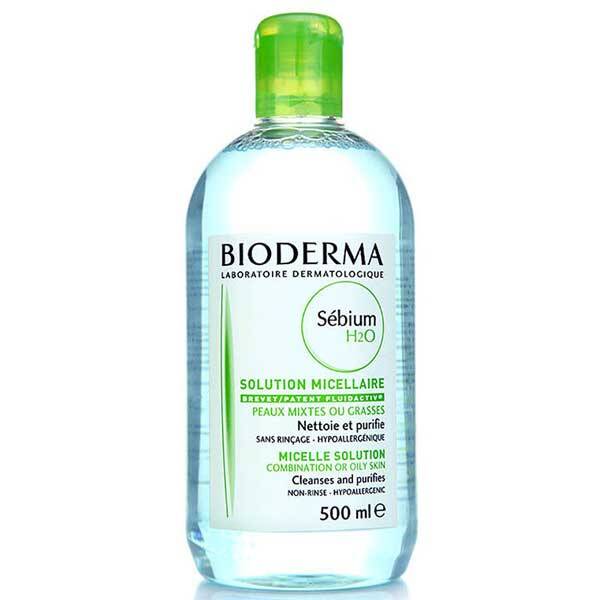 Bioderma Sebium H2O Micelle Solution 500 ML Вода для очищения макияжа для жирной кожи