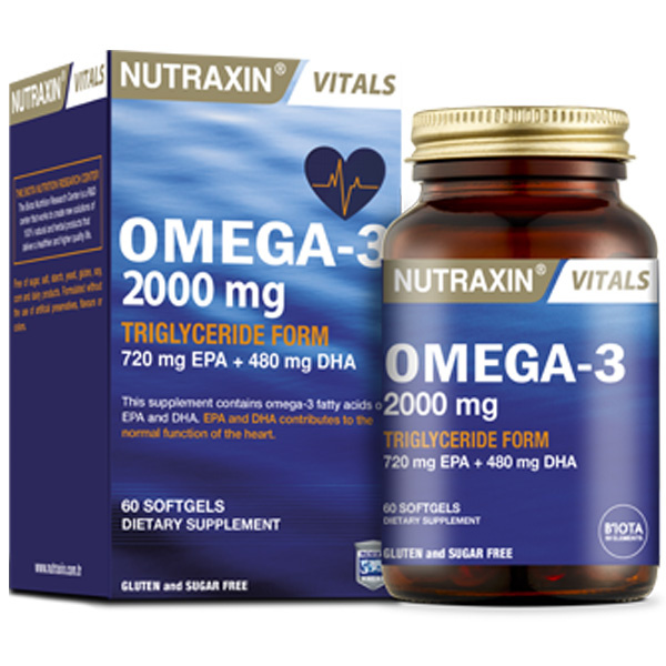 Рыбий жир Nutraxin Omega 3 2000 мг 60 Softgel