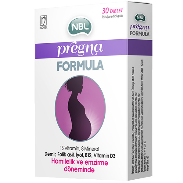NBL Pregna Formula 30 таблеток мультивитаминов