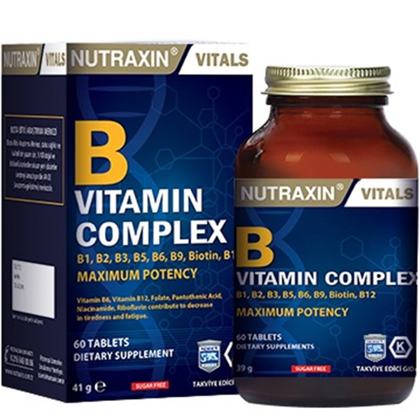 Нутраксин B Витаминный комплекс 60 капсул Дополнение к витамину B