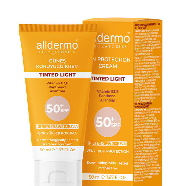 Alldermo Tinted Light Cream Spf 50 50 ML увлажняющий тонированный солнцезащитный крем