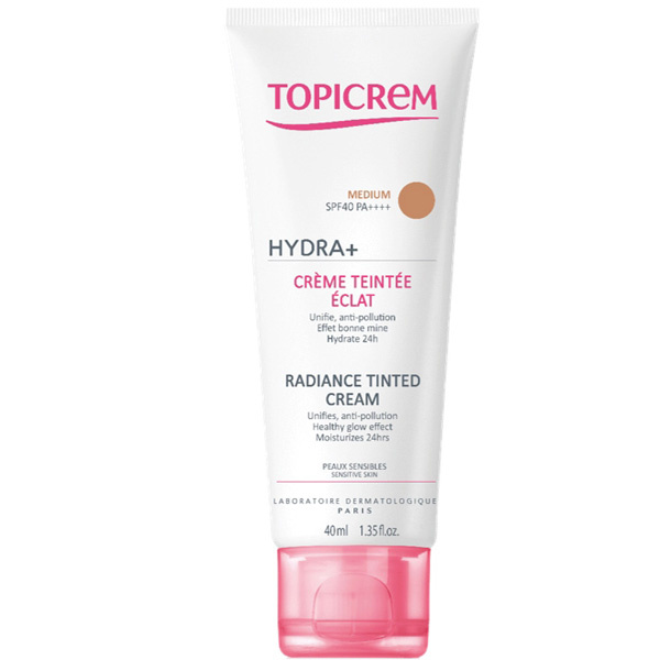 Topicrem Hydra Radiance Tinted Cream Medium 40 ML тонирующий увлажняющий крем