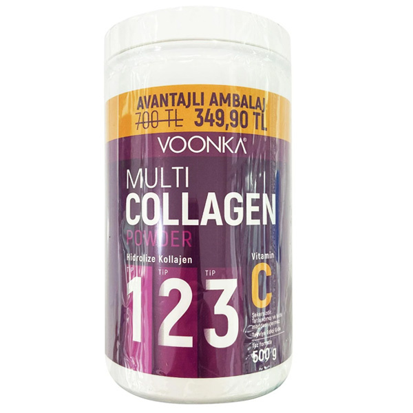 Voonka Multi Collagen Powder 500 GR Коллагеновая добавка, содержащая витамин C