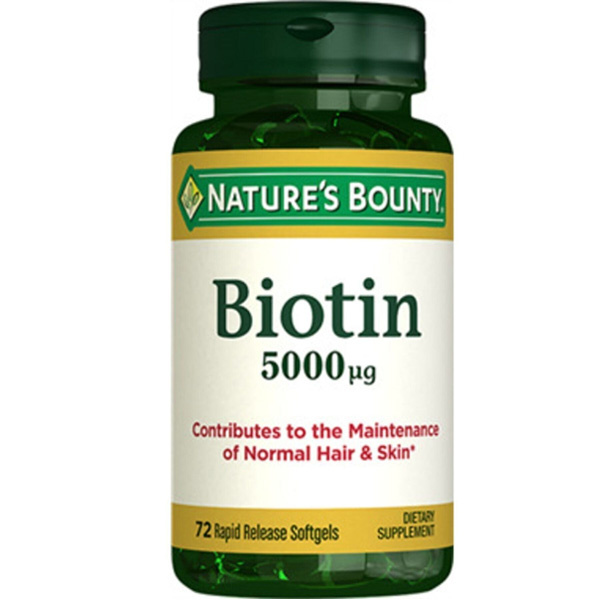 Nature's Bounty Biotin 5000 mcg 72 Kapsül