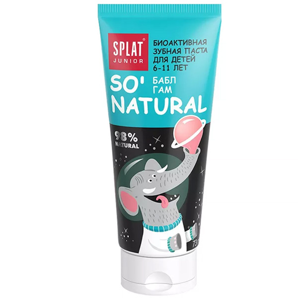 Splat Junior Зубная паста Bubble Gum Натуральная зубная паста 55 ML