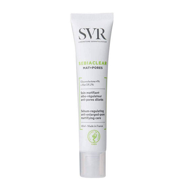 SVR Sebiaclear Mat+Pores Cream 40 ML Матирующий крем против акне