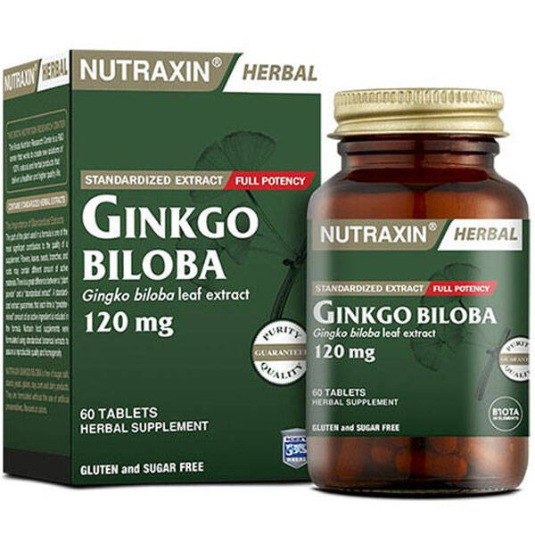 Nutraxin Гинкго Билоба 120 мг 60 капсул Пищевая добавка
