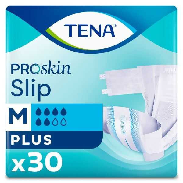 Tena Proskin Slip Plus 6 Drops Пациентские подгузники Medium 30 lu