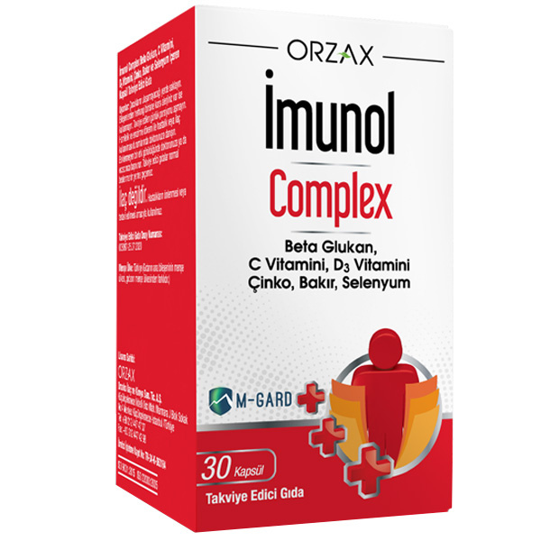 Orzax Imunol Complex 30 капсул Пищевая добавка, содержащая бета-глюкан