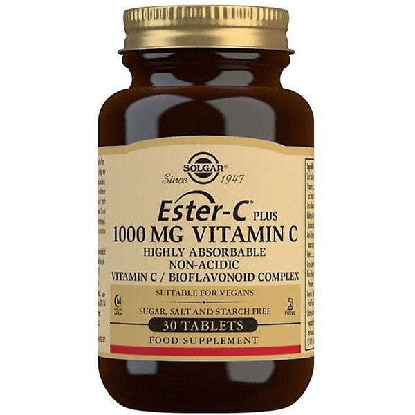Solgar Ester C Plus 1000 мг 30 таблеток Добавка витамина С