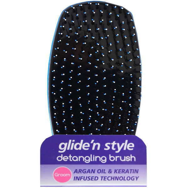 Gliden Style Tender Care Argan Oil and Keratin Detangling Combing Brush - 326