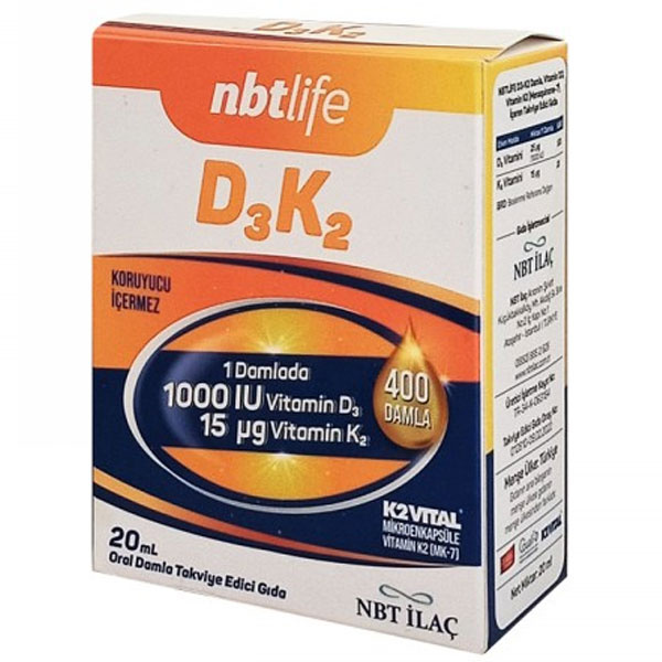 NBT Life D3K2 Drops 20 ML