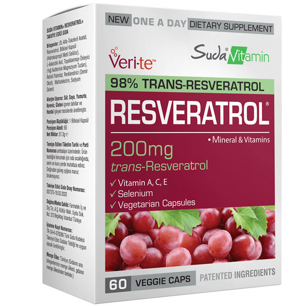 Витамин Ресвератрол 60 капсул в воде