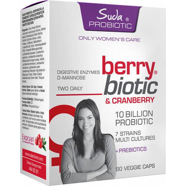Suda Vitamin Probiotic Berrybiotic 60 Kapsül